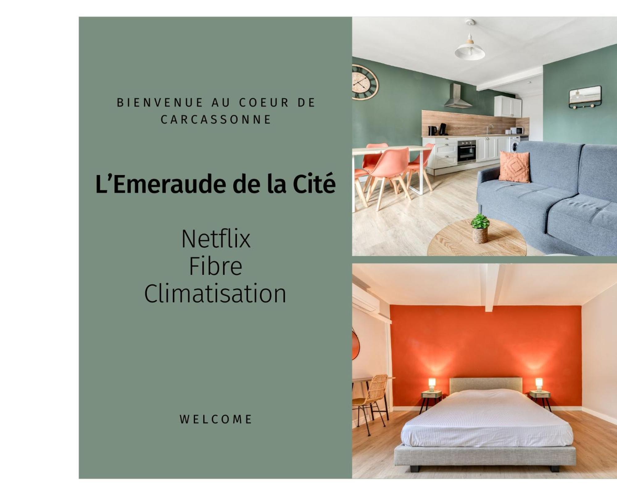 L'Emeraude De La Cite - Netflix - Fibre - Proche Cite - Clim Carcassonne Exterior photo